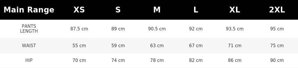 SIZE GUIDE