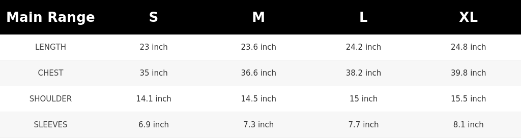 SIZE GUIDE
