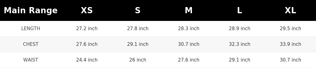 SIZE GUIDE