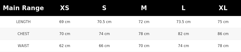 SIZE GUIDE