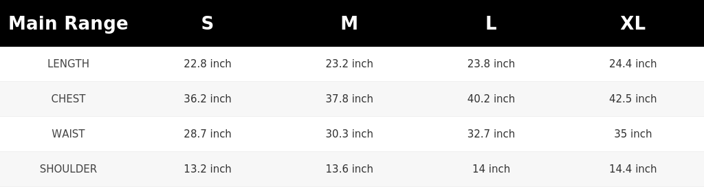 SIZE GUIDE